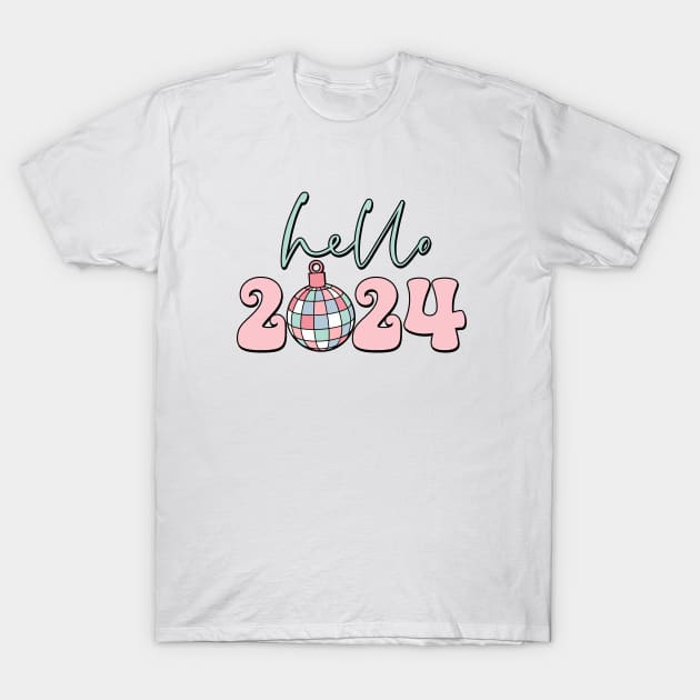 Hello 2024 T-Shirt by MZeeDesigns